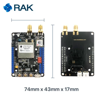 WisTrio LPWAN Tracker | RAK815, LoRa+Bluetooth 5.0/Švyturys+GPS+Jutikliai+LCD,LoRaWAN 1.0.2, RAK813 Breakboard | RAKwireless